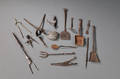 Sixteen Mostly Wrought Iron Miniature Utensils