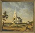 American School 19th Century Country Church