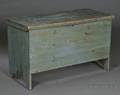 Small Bluepainted Pine Sixboard Chest