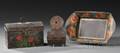 Three Paintdecorated Tinware Items