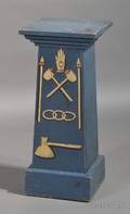 Painted and Giltdecorated Oddfellows Lodge Plinth