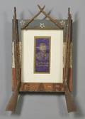 Folk Carved and Painted GAR Grand Army of the Republic Wooden Frame