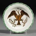 Rare Leeds Pottery Federal Eagle Decorated Plate