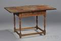 Turned Maple and Pine Tavern Table