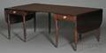 Classical Carved Mahogany and Mahogany Veneer Twopart Dining Table