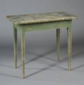Greenpainted Pine Table