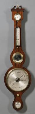 Rosewood Veneer Wheel Barometer