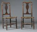 Pair of Turned Maple and Ash Yokeback Side Chairs