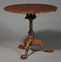 Chippendale Carved Cherry Tilttop Tea Table