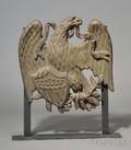 Cast Iron Eagle and Union Shield Plaque
