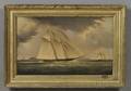 James Edward Buttersworth BritishAmerican 18171894 Yachting Scene Off Sandy Hook