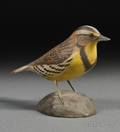 Jess Blackstone Carved and Painted Miniature Meadow Lark Figure