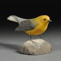Jess Blackstone Carved and Painted Miniature Prothonotary Warbler Figure