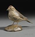 Jess Blackstone Carved and Painted Miniature Song Sparrow Figure