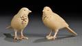 Pair of Ivory Birds