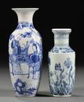 Two Blue and White Vases