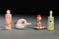 Four Porcelain Snuff Bottles