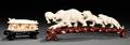 Two Ivory Carvings with Stands