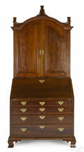 New Jersey Chippendale cherry secretary desk late 18th c