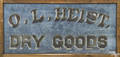 Painted canvas country store sign 19th c