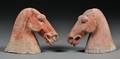 Pair of Hanstyle Horse Heads
