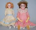 Two German Bisque Head Dolls