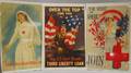 Two WWI Lithograph Red Cross Posters and a War Bond Poster
