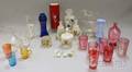 Nine Pieces of Assorted Victorian Art Glass and Sixteen Pieces of Assorted Mary Gregorytype Enameldecorated Art Glass