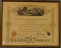 Anderson Isabel Weld Perkins 18761948 Framed Medallion and Certificate