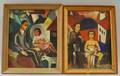 Yuli Feiga BlumbergKopman Blumberg LithuanianAmerican 18941964 Two Figural Works Mother Father and Child