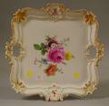 Meissen Porcelain Floraldecorated Tea Tray