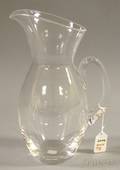 Steuben Colorless Glass Pitcher