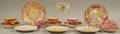 Fifteen Pieces of Assorted English Pink Lustre Tableware