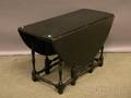 Blackpainted William  Mary Wood Dropleaf Gateleg Table