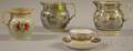 Five Pieces of English Silver Lustre Tableware