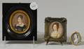 Three Framed Portrait Miniatures of Ladies