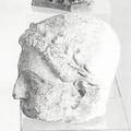 Carved Roman marble bust remnant