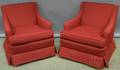 Pair of Midcentury Modern Upholstered Armchairs