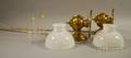 Pair of Electrified Juno Lamp Brass Wall Sconces