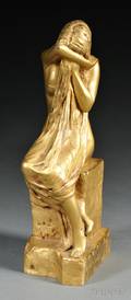 After Albert Bartholome French 18481928 Figure of La Pleureuse