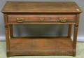 Victorian Carved Cherry Wash Stand with Long Drawer