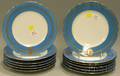 Set of Twelve Jullien Fils Aine Paris Porcelain Luncheon Plates