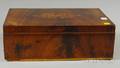 Inlaid Mahogany Veneer Lidded Sewing Box