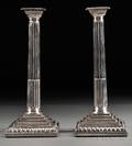 Pair of Silver Candlesticks