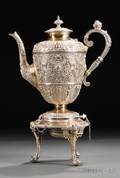 Victorian Silverplated Tea Kettle on Stand
