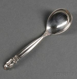 Georg Jensen Acorn Pattern Marmalade Spoon