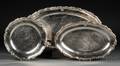 Three French Silver Serving Platters