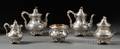 Fivepiece Gorham Coin Silver Tea Set