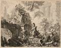 Giovanni Battista Piranesi Italian 17201778 Capriccio di rovine con statua di Minerva Frontispiece from Vedute di Roma