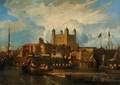 British School 19th Century Tower of London from the River Thames